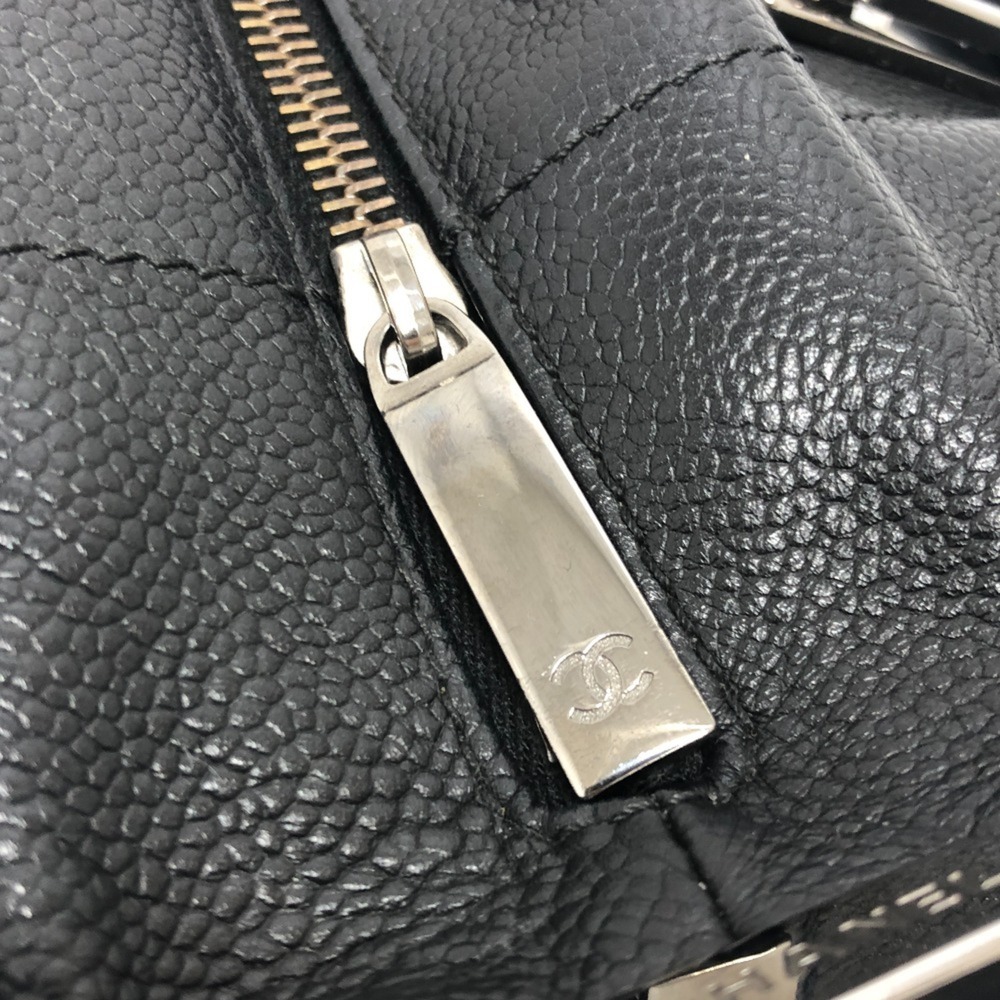 CHANEL Black Caviar Leather Boston Bag - Picture 8 of 13
